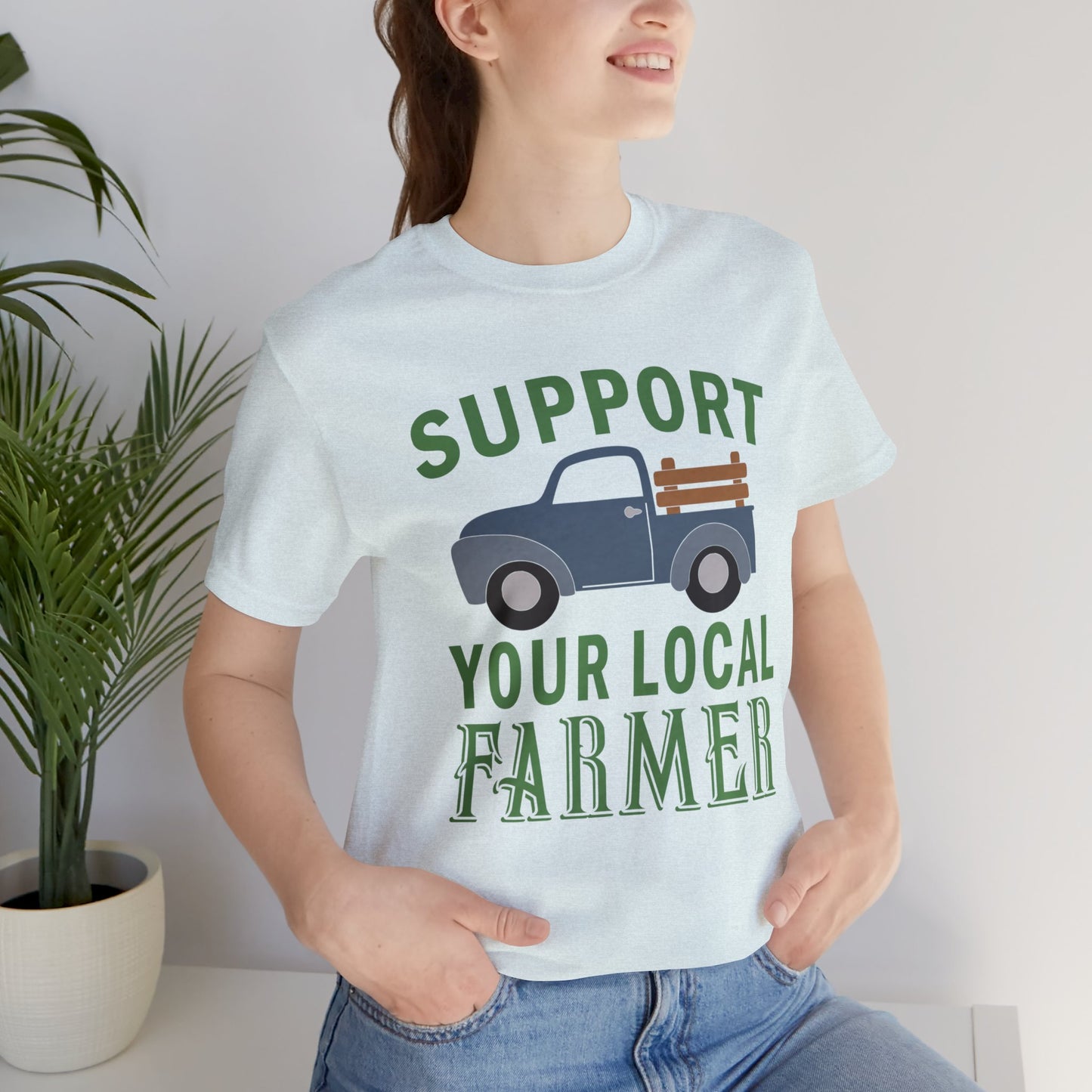 Support Farmer Unisex Jersey Short Sleeve Tee