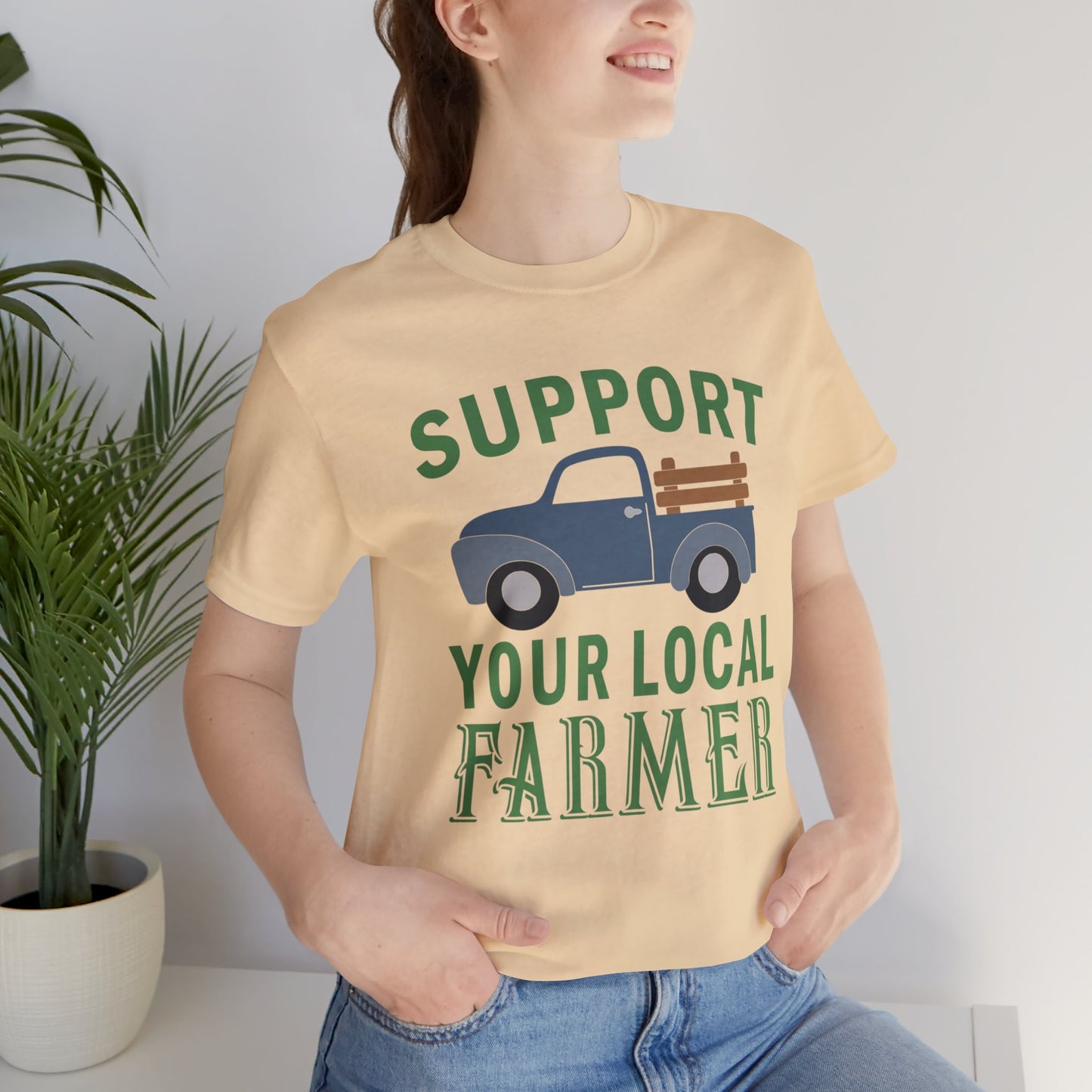 Support Farmer Unisex Jersey Short Sleeve Tee