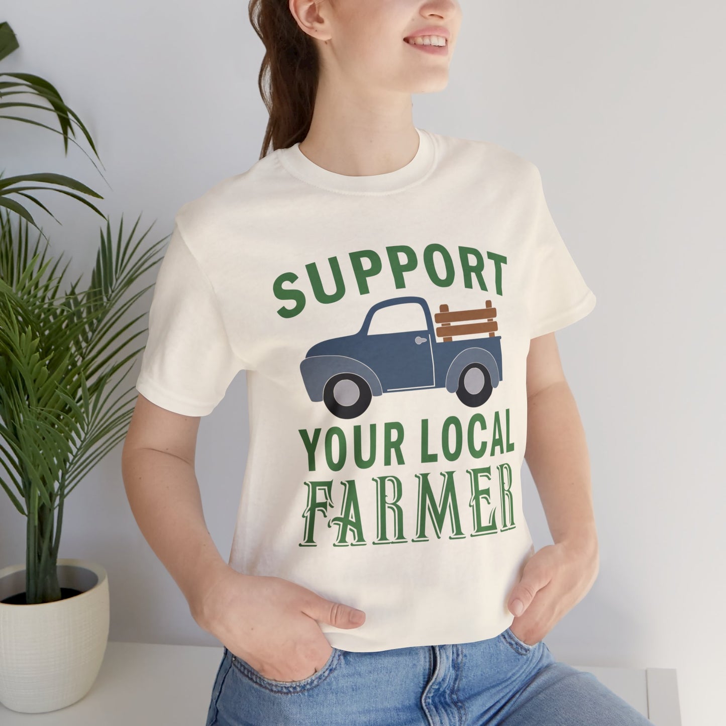 Support Farmer Unisex Jersey Short Sleeve Tee