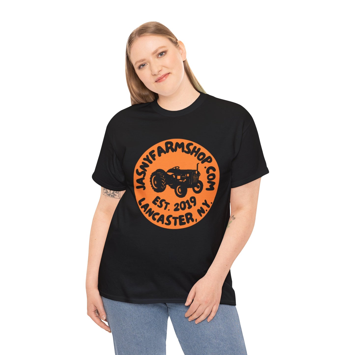 Jasny Farm Shop Logo Unisex Heavy Cotton Tee