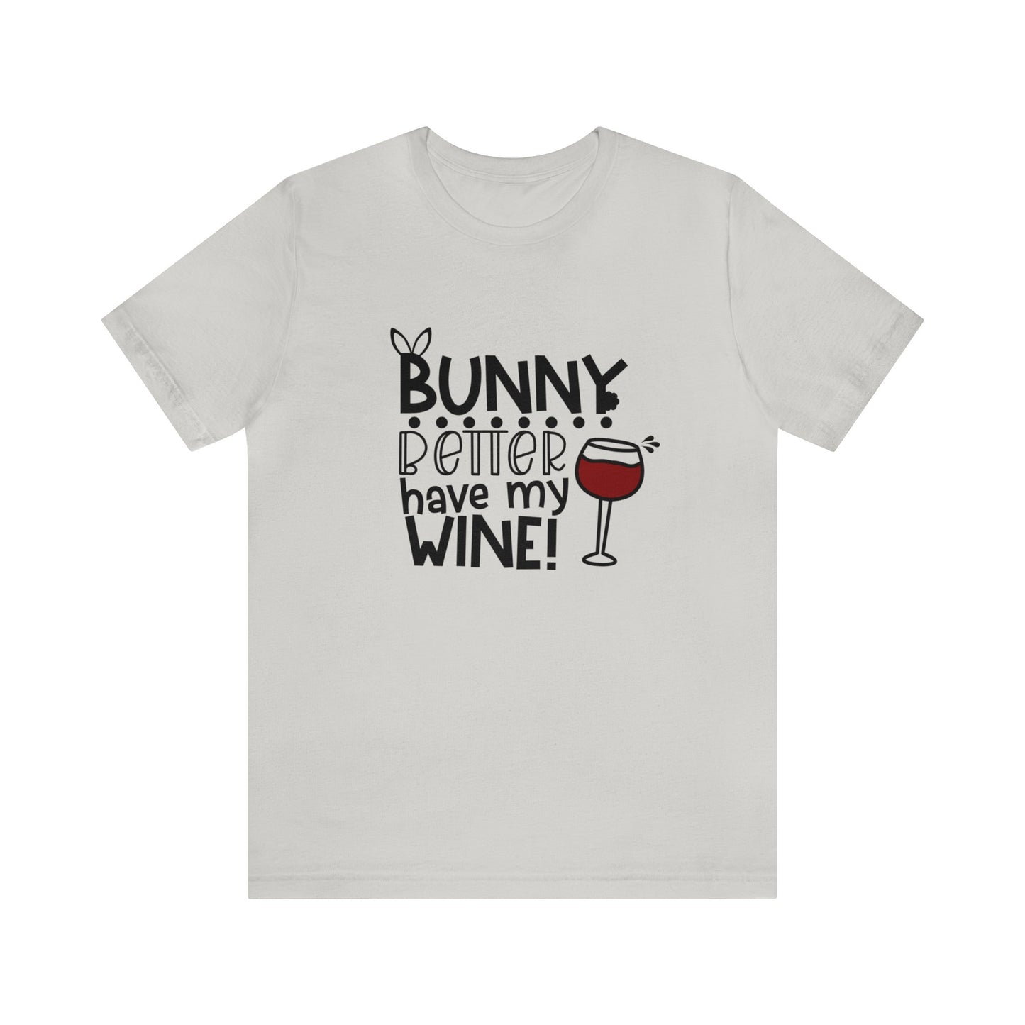 Easter Bunny Wine Unisex Jersey Short Sleeve Tee