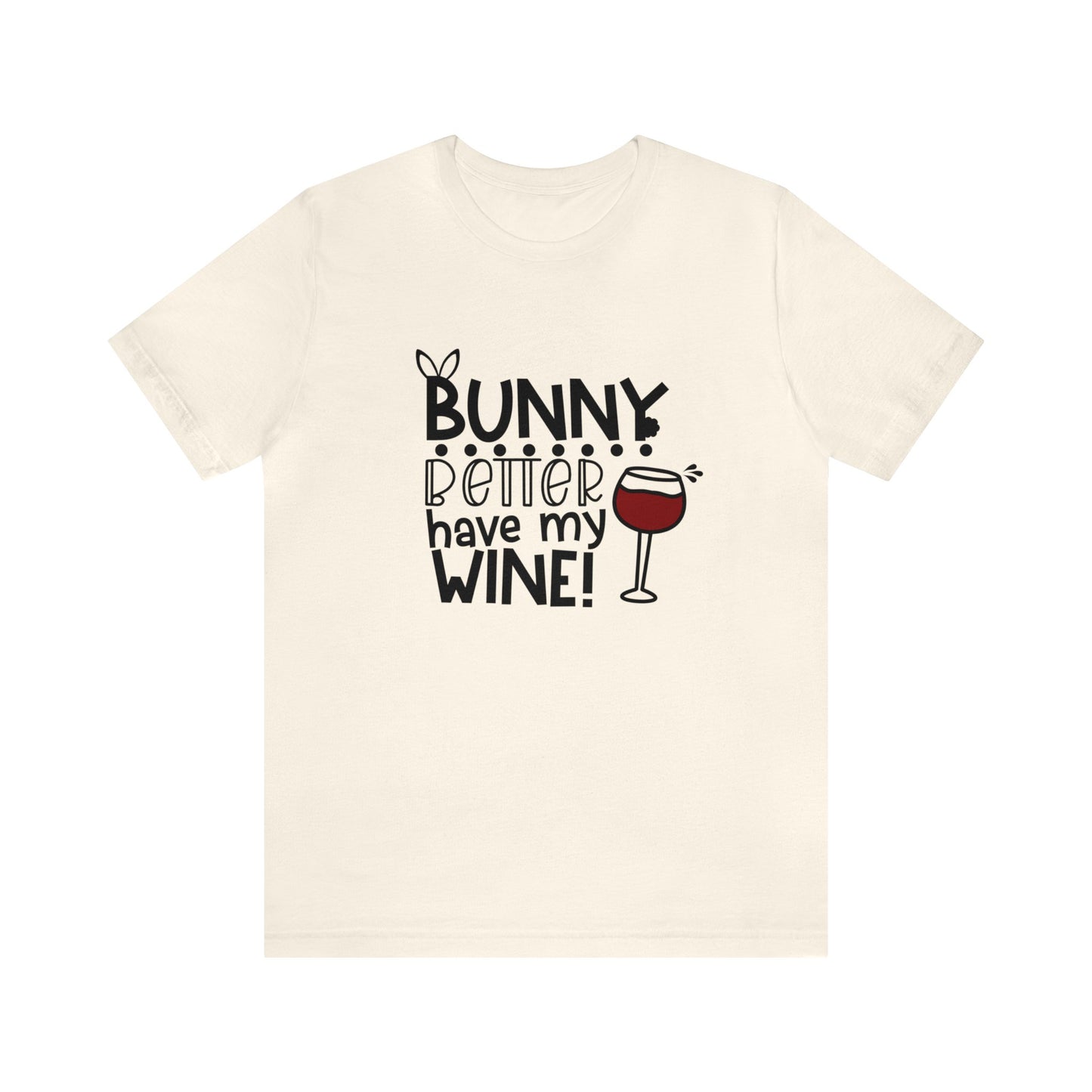 Easter Bunny Wine Unisex Jersey Short Sleeve Tee